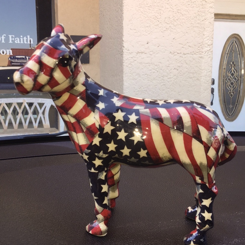American Flag Donkey By La Vie